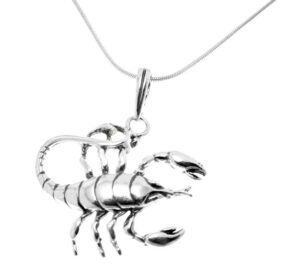 Skorpion znak zodiaku srebrny wisiorek ST01